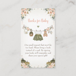 Sweet Little Pumpkin Autumn Baby Shower  Begleitkarte