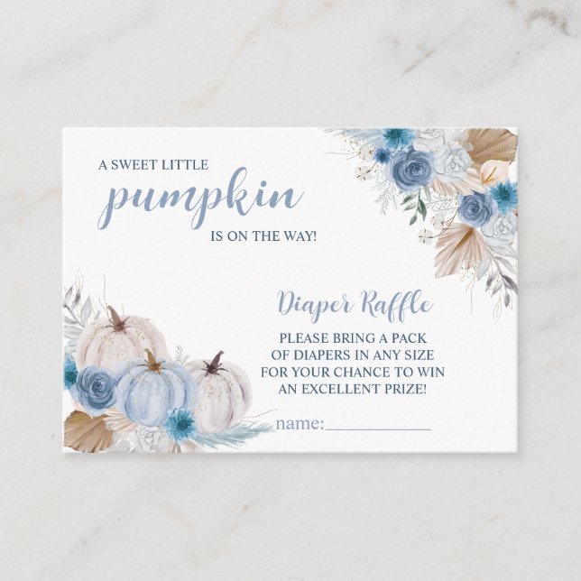 Sweet Little Pumpkin Autumn Baby Shower Begleitkarte (Vorderseite)