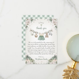 Sweet Little Pumpkin Autumn Baby Shower Dankeskarte