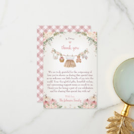 Sweet Little Pumpkin Autumn Baby Shower Dankeskarte