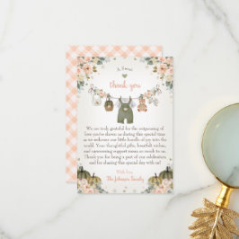 Sweet Little Pumpkin Autumn Baby Shower Dankeskarte