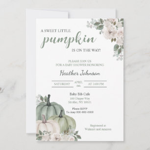 Sweet Little Pumpkin Autumn Baby Shower Einladung