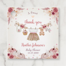 Sweet Little Pumpkin Autumn Baby Shower  Geschenkanhänger