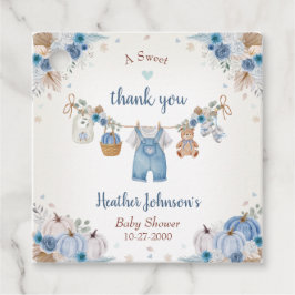 Sweet Little Pumpkin Autumn Baby Shower Geschenkanhänger