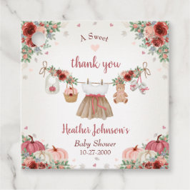 Sweet Little Pumpkin Autumn Baby Shower Geschenkanhänger