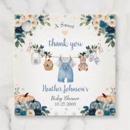 Sweet Little Pumpkin Autumn Baby Shower Geschenkanhänger