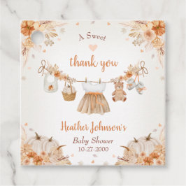 Sweet Little Pumpkin Autumn Baby Shower Geschenkanhänger