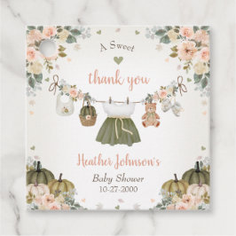 Sweet Little Pumpkin Autumn Baby Shower Geschenkanhänger