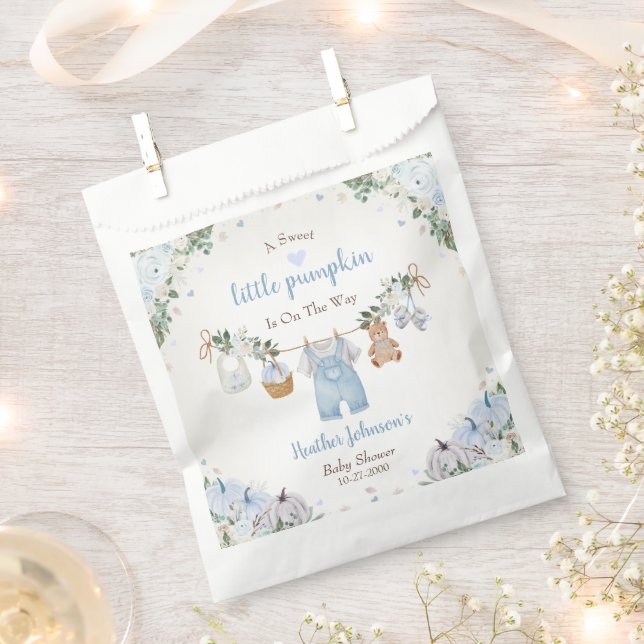 Sweet Little Pumpkin Autumn Baby Shower Geschenktütchen (Ausgeschnitten)