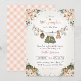 Sweet Little Pumpkin Autumn Baby Shower Invitation Einladung