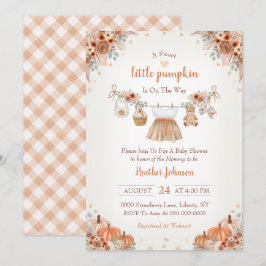 Sweet Little Pumpkin Autumn Baby Shower Invitation Einladung