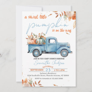 Sweet Little Pumpkin Baby Dusche Einladung