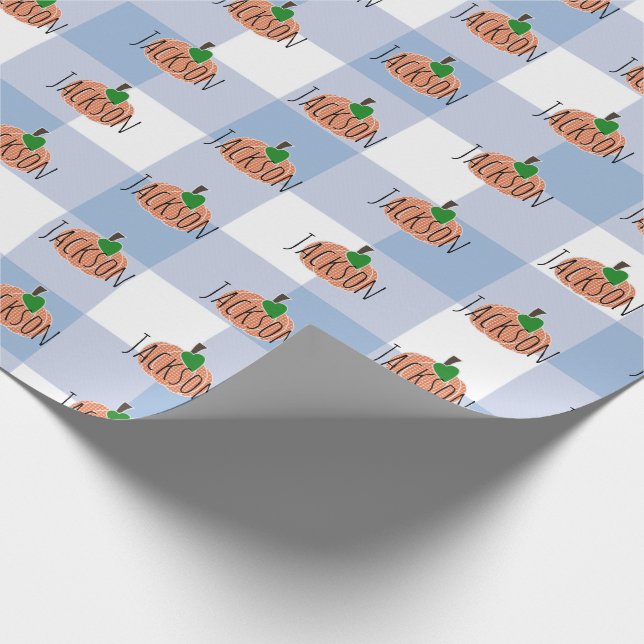 Sweet Little Pumpkin Baby Wrapping Paper Geschenkpapier (Ecke)