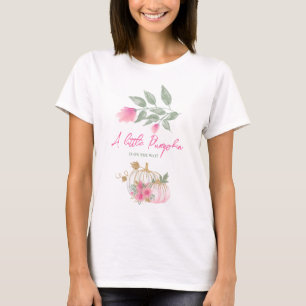 Sweet Little Pumpkin Blush Pink Gold Weiße Blüte T-Shirt