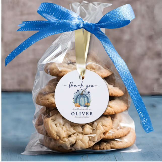 Sweet Little Pumpkin Boy Baby Dusche Danke Geschenkanhänger (Von Creator hochgeladen)