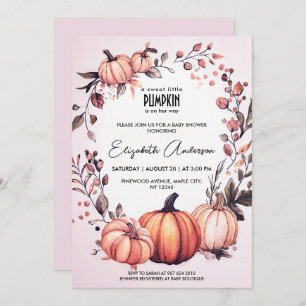 Sweet Little Pumpkin Fall Baby Dusche Einladung