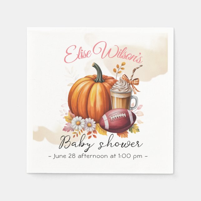 Sweet little pumpkin is on the way serviette (Vorderseite)