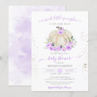 Sweet Little Pumpkin Lila Rose Girl Baby Dusche