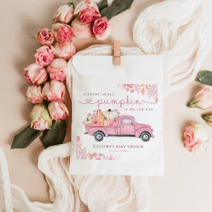 Sweet Little Pumpkin Pink Autumn Baby Dusche Geschenktütchen