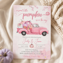 Sweet Little Pumpkin Pink Girl Baby Dusche