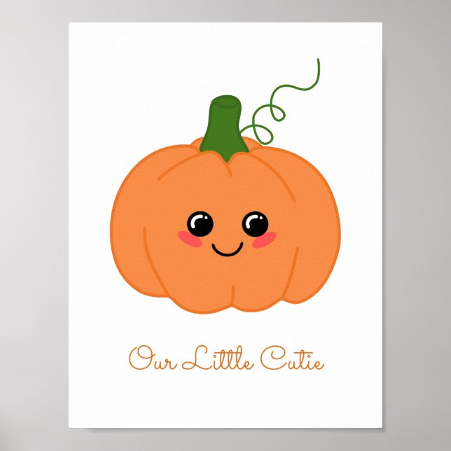 Sweet Little Süsse Pumpkin Baby Kinderzimmer Poster (Vorne)