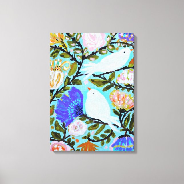 Sweet Love Birds II Leinwanddruck (Vorderseite)