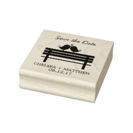 Sweet Love Birds Wedding Gummistempel