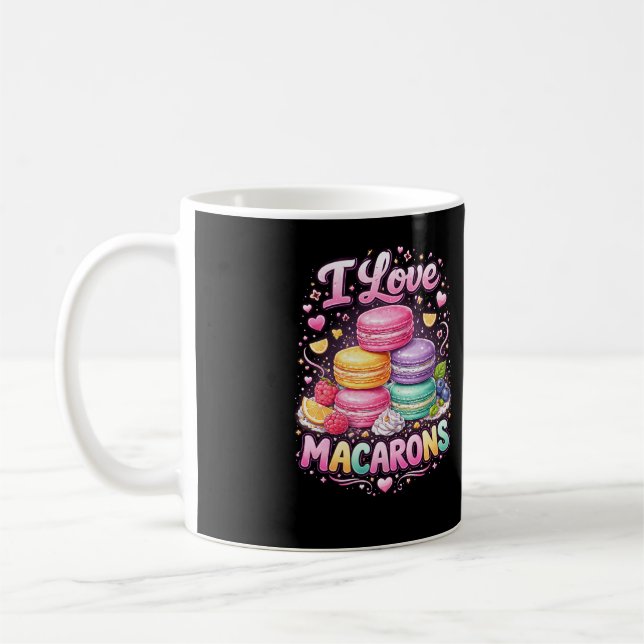 Sweet Love Macarons Kaffeetasse (Links)