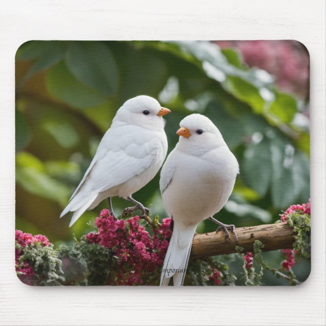 Sweet Lovebirds Mouse Pad Mousepad (Vorne)