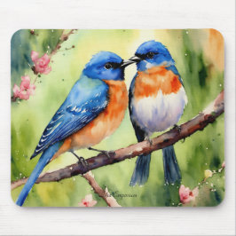 Sweet Lovebirds Mouse Pad Mousepad