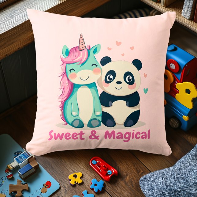 Sweet & Magical Unicorn & Panda | Dekoration des K Kissen (Von Creator hochgeladen)