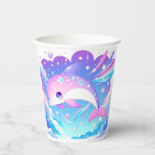 Sweet Majestic Dolphin Baby Dusche Pappbecher