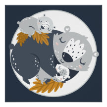 Sweet Mama Bear und Cubs Napping