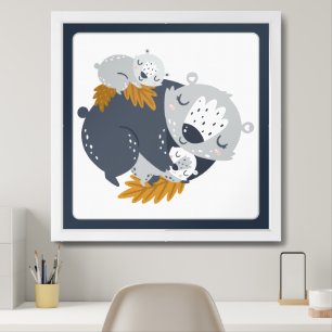 Sweet Mama und Baby Animals Poster