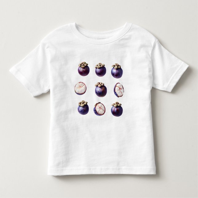 Sweet Mangosteen Tropical Fruit Kleinkind T-shirt (Vorderseite)