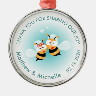 Sweet Meant zu sein ein paar Niedliche Hochzeit Vi Ornament Aus Metall