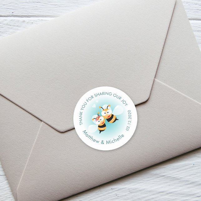 Sweet Meant zu sein ein paar Niedliche Hochzeit Vi Runder Aufkleber (Von Creator hochgeladen)