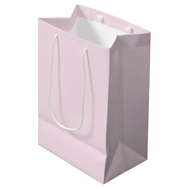 Sweet Mellow Pink Geschenktasche Mittlere Geschenktüte (Vorderseite Schrägansicht)