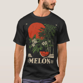 Sweet Melon Summer Fruit Vintages Design T-Shirt