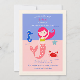 Sweet Mermaid Einladung