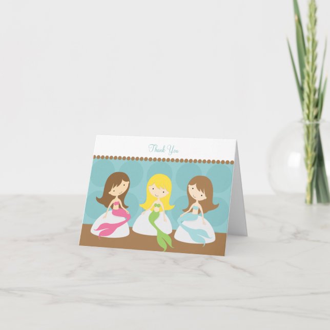 Sweet Mermaids Mitteilungskarten (Vorderseite)