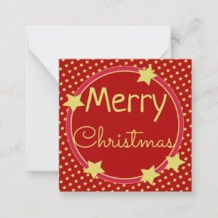 Sweet Mini Star Weihnachtskarte Mitteilungskarte