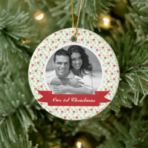 Sweet Mistletoe Foto Keramik Ornament