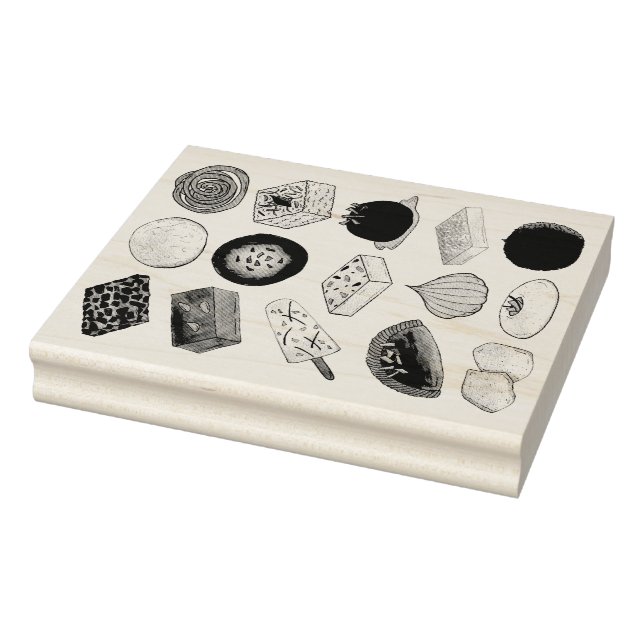 Sweet Mithais Indian Candy Süßigkeiten Feinschmeck Gummistempel (Stempel)