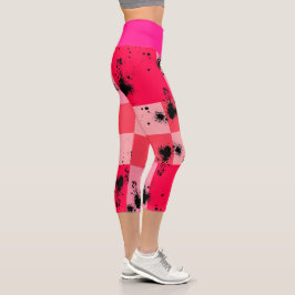 Sweet Modern candy abstract art Capri Leggings