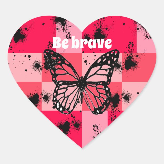 Sweet Modern candy abstract art Herz-Aufkleber (Vorderseite)