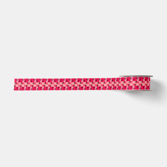 Sweet Modern candy abstract art Satinband (Vorderseite)