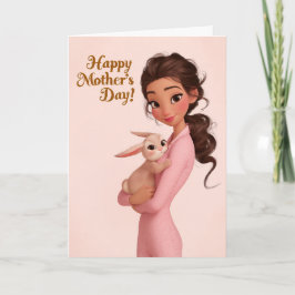 Sweet Mom and Bunny Mother’s Day Card Karte