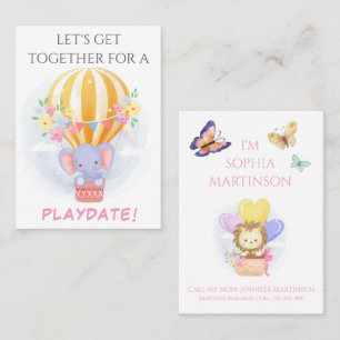 Sweet Mommy Calling Card for Child Playdate Visitenkarte