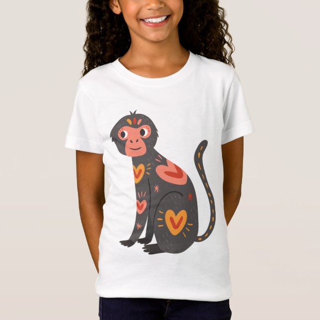 Sweet Monkey Liebe Sweatshirt T-Shirt (Vorderseite)